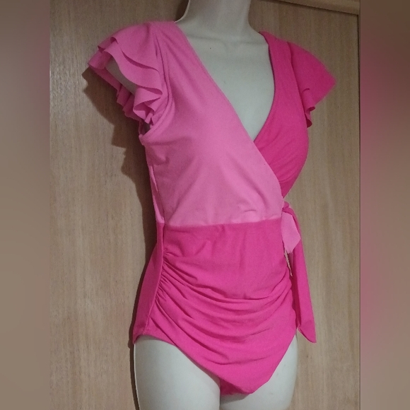 NWT Two pink tone one piece swimsuit - Picture 6 of 10